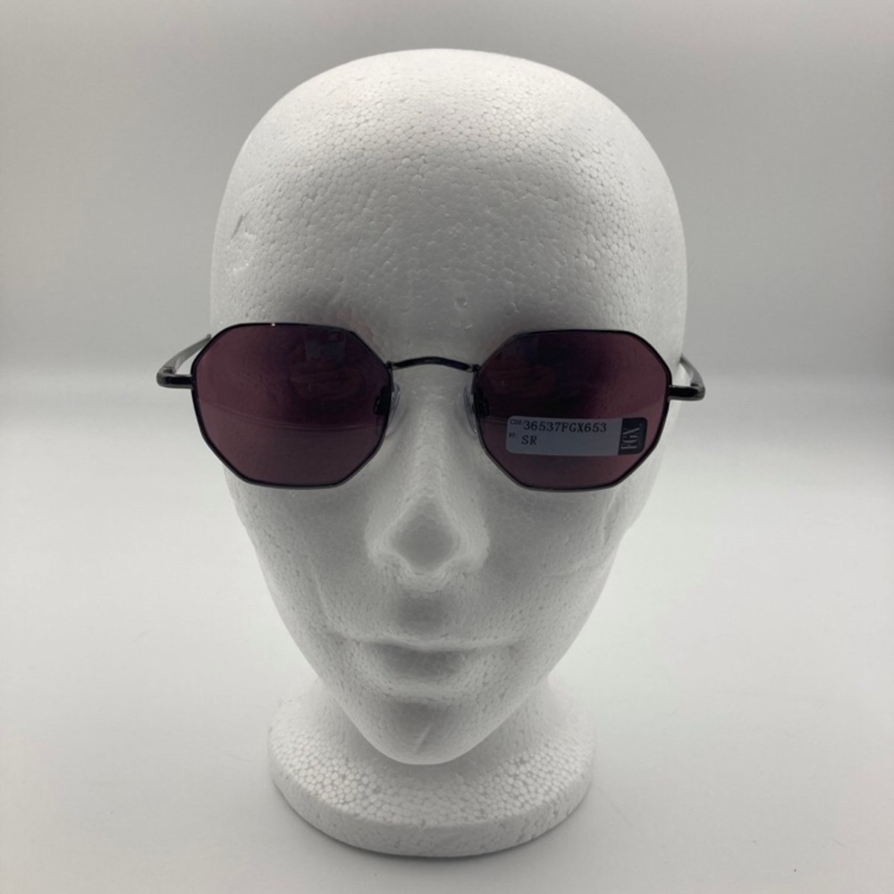 Stylish Black Sunglasses with Purple Lenses